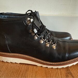 Vintage Foundry Co. Black Leather Ankle Boots mens 8.5
